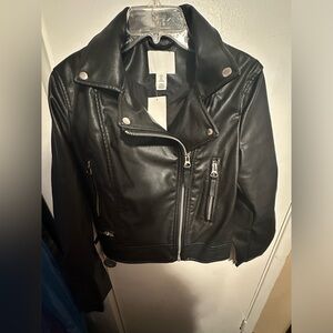 H&M Faux Leather Motorcycle style Jacket. Excellent condition. Never worn.